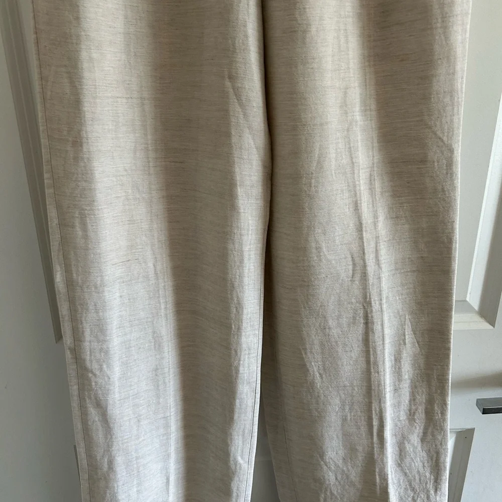 Wilfred effortless Straight Leg Linen-Blend Pants in Light Ivory